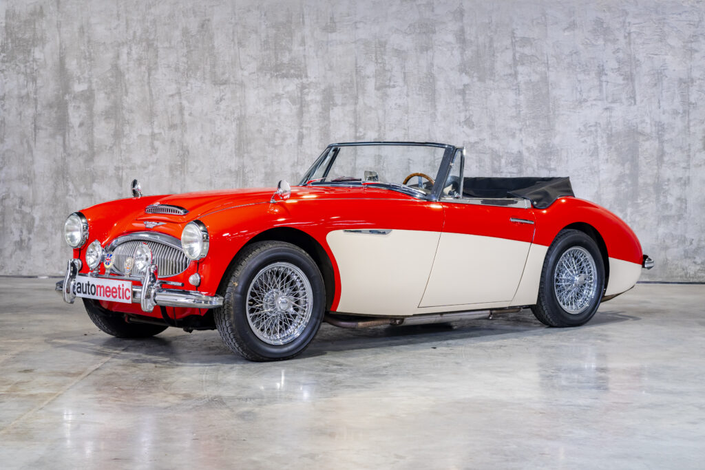 1965 Red and White Austin Healey BJ7 3000 for sale by DriveCity