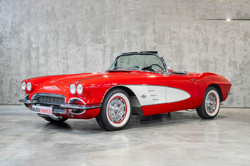 1961 Red and White Chevrolet Corvette C1 for sale by DriveCity