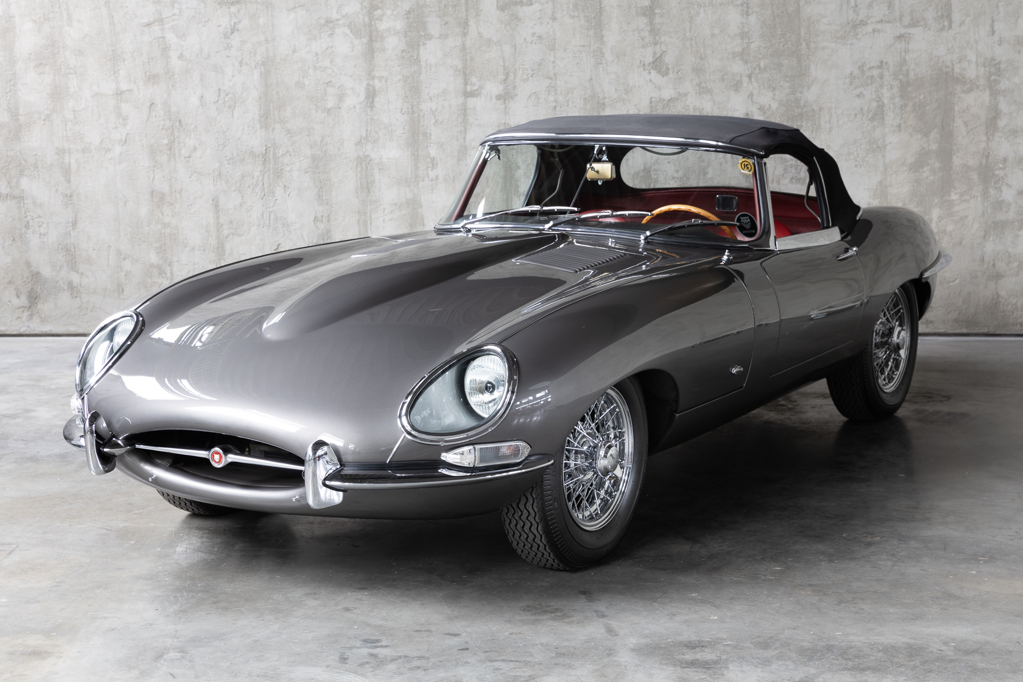 1961 Grey Jaguar Type-E Serie I 3.8 OBL for sale by DriveCity